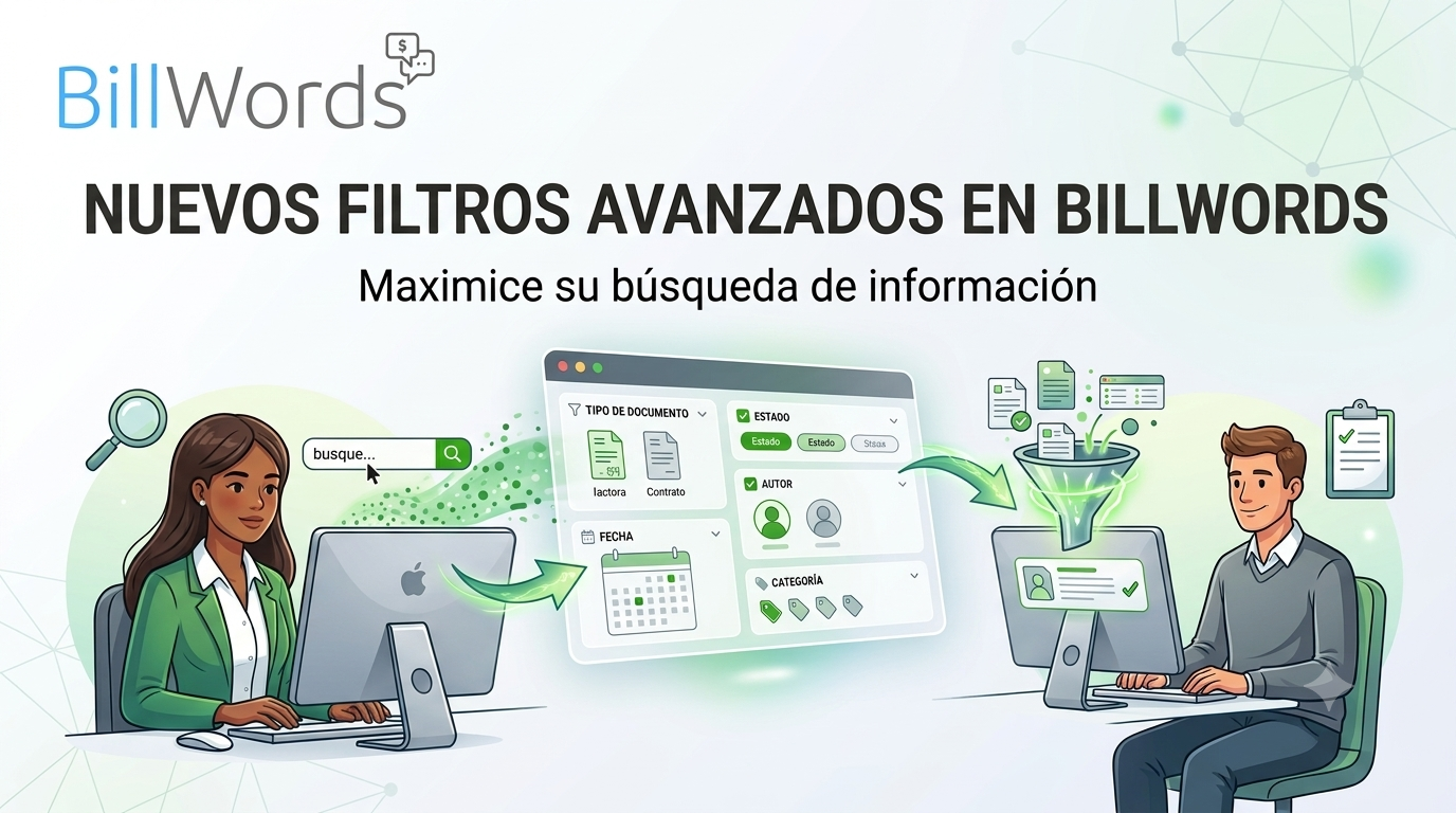 Explicamos los nuevos filtros avanzados disponibles en BillWords